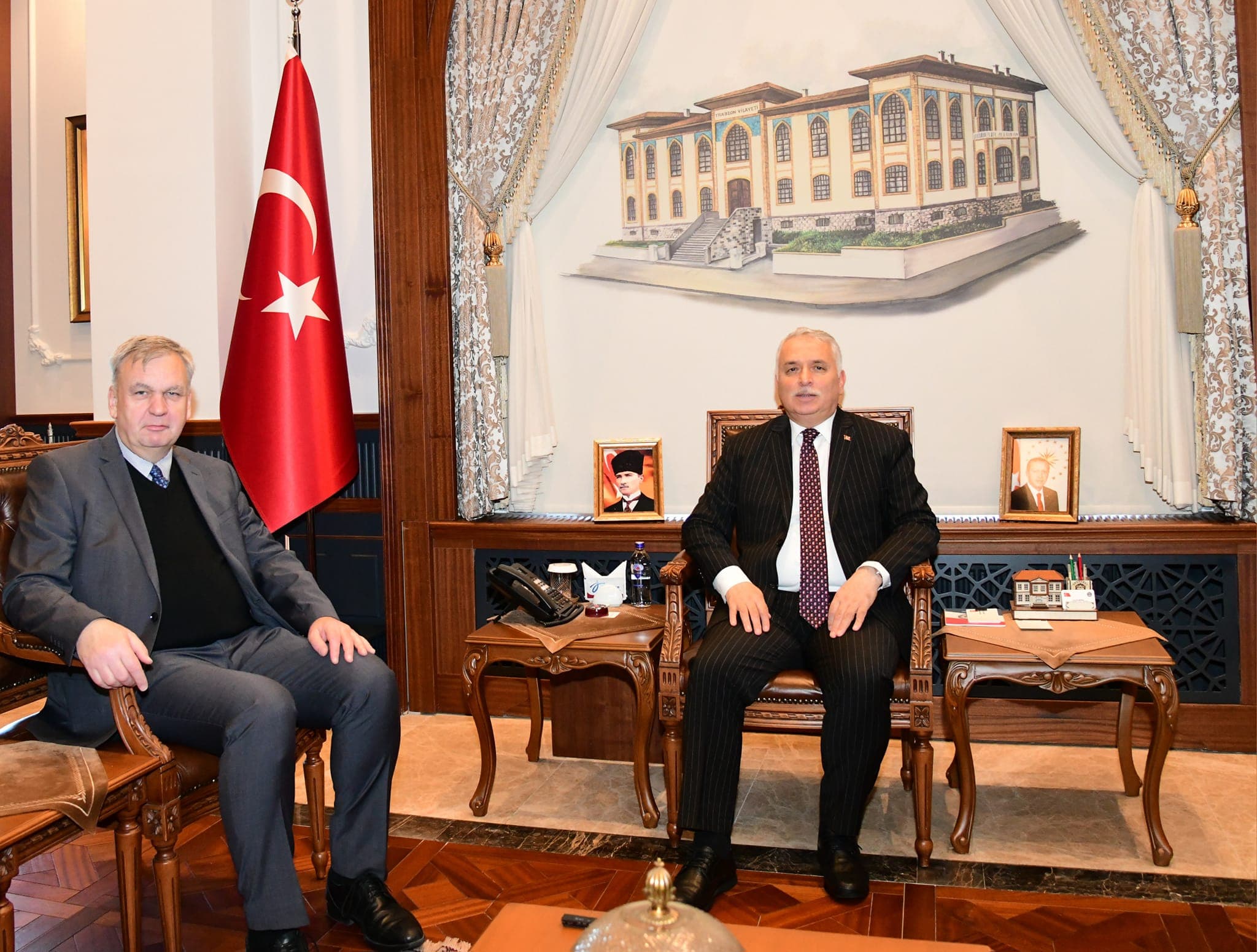 Almanya Ankara Büyükelçisi Vali Aziz Yıldırım'ı Ziyaret Etti