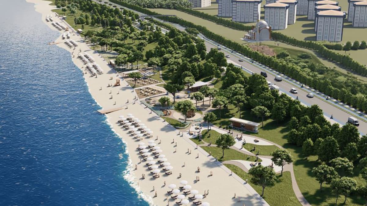 Trabzon'a plajlı millet bahçesi yapılacak