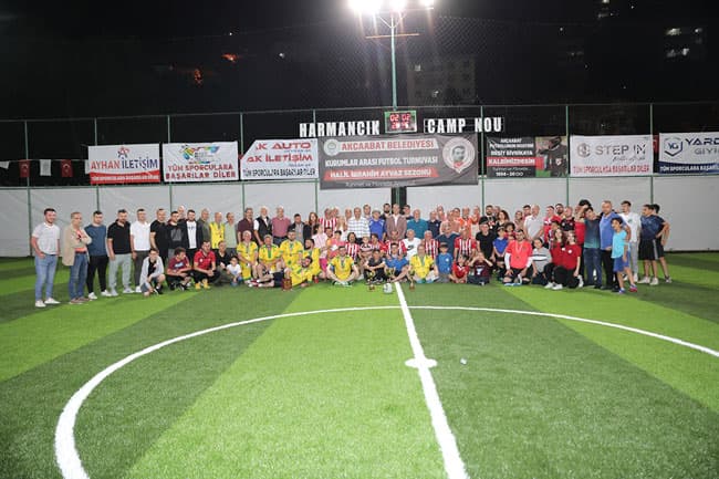 Akçaabat'ta kurumlar arası futbol turnuvası sona erdi