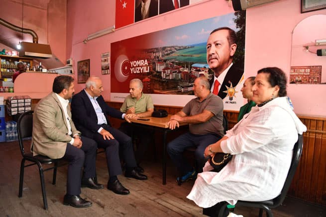 Başkan Zorluoğlu Yomra’da esnaf ve vatandaşlarla buluştu