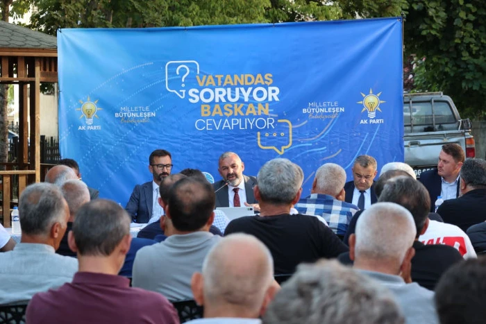 Arsin&rsquo;de vatandaşlarla buluşan Başkan Bilgin, yatırımları anlattı