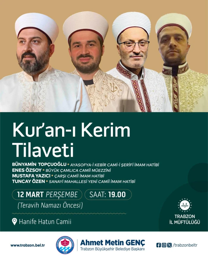 Trabzon B&uuml;y&uuml;kşehir Belediyesi&rsquo;nin Ramazan etkinlikleri vatandaşların yoğun katılımıyla s&uuml;r&uuml;yor