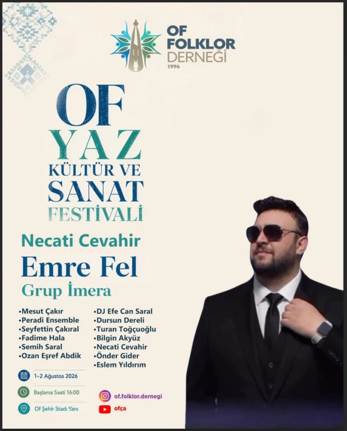 Of Yaz K&uuml;lt&uuml;r ve Sanat Festivali 1-2 Ağustos'ta Başlıyor