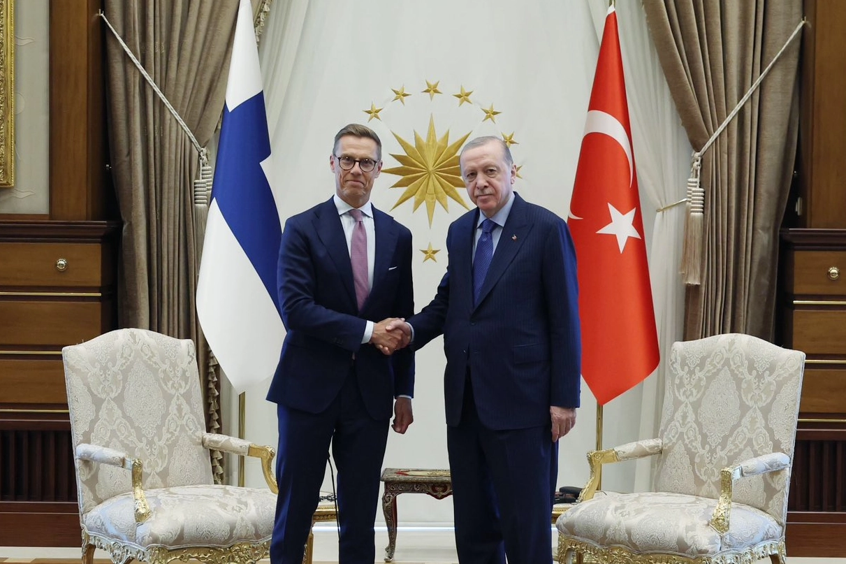 Cumhurbaşkanı Erdoğan, Finlandiya Cumhurbaşkanı Stubb ile g&ouml;r&uuml;şt&uuml;