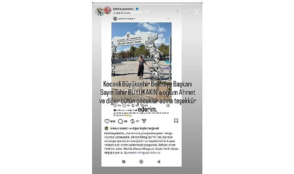 Anne Minguzzi'den Başkan Büyükakın'a teşekkür