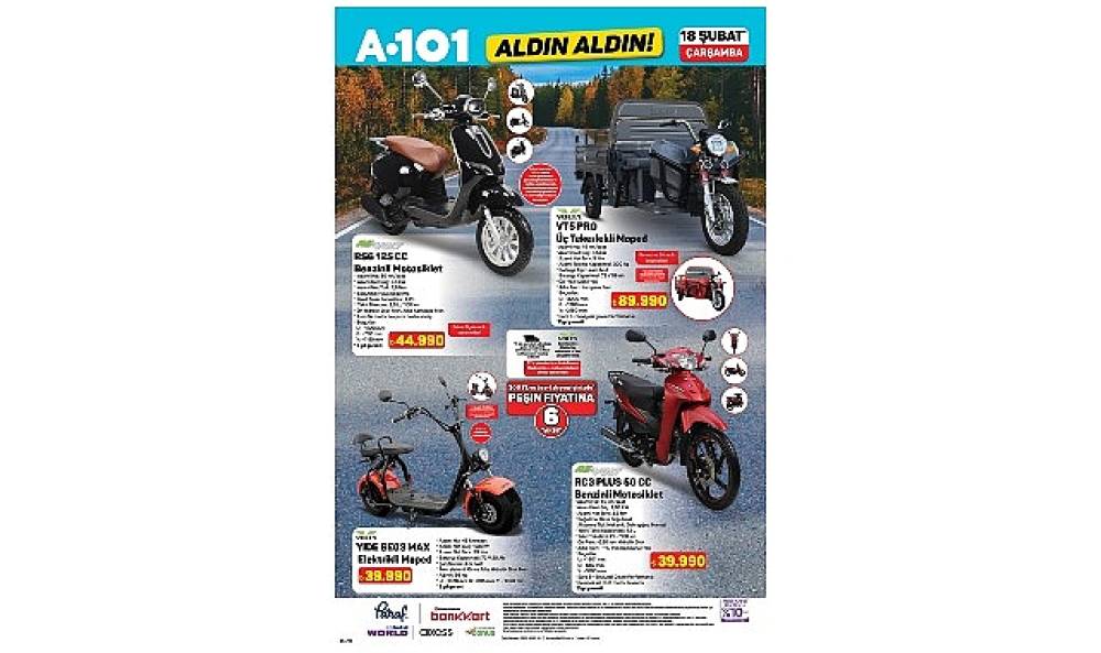 18 Şubat'ta A101'de Mobilite Ürünleri Öne Çıkıyor