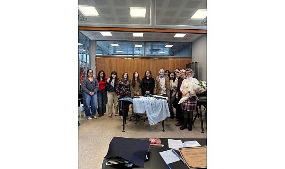 Japon tekniği ile nakış fikirlerini keşfettiler