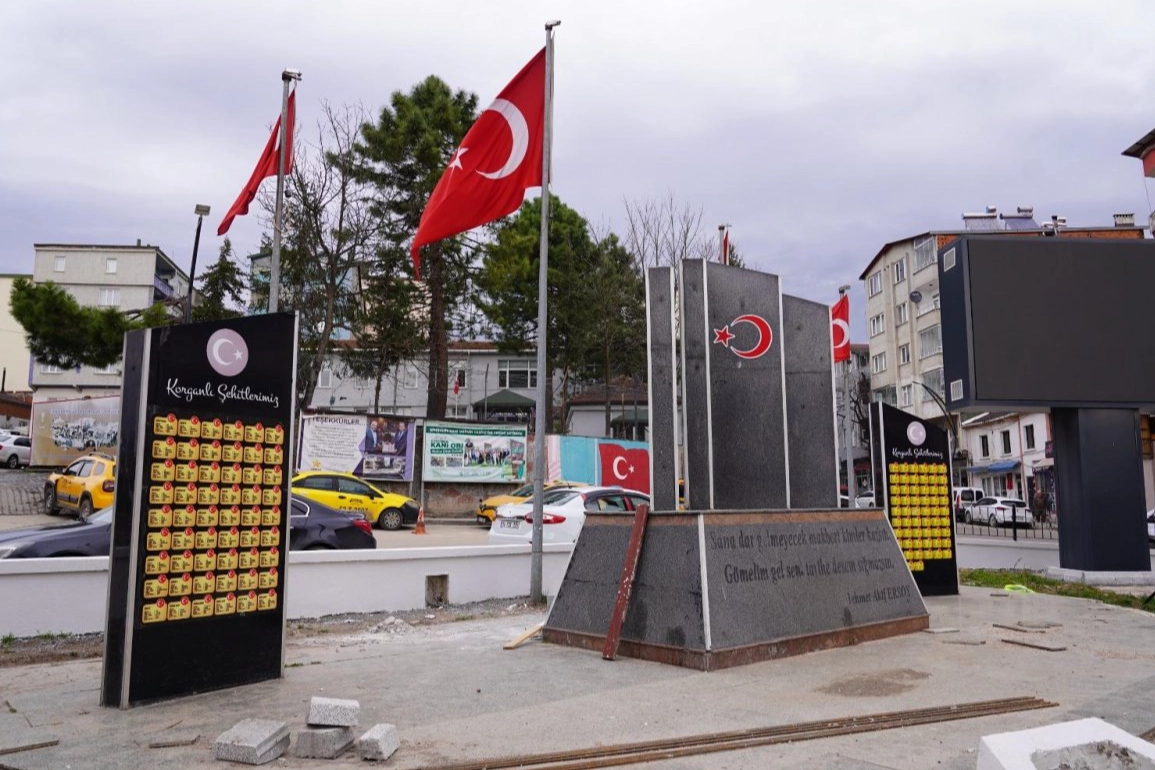 Ordu B&uuml;y&uuml;kşehir&rsquo;den Korgan Meydan Projesi hızla ilerliyor