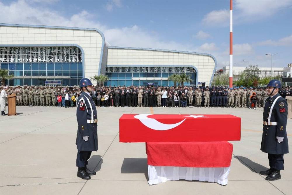 Şehit Jandarma Mehmet Gündüz dualarla uğurlandı