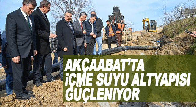 Ak&ccedil;aabat&rsquo;ta i&ccedil;me suyu altyapısı yeni yatırımlarla daha g&uuml;&ccedil;l&uuml; hale geliyor