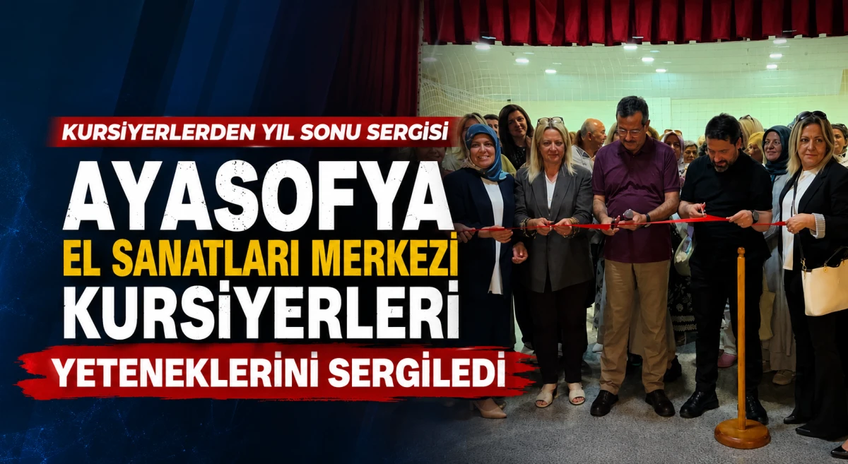 Ayasofya El Sanatları Merkezi kursiyerlerinin eserleri sanatseverlerle buluştu
