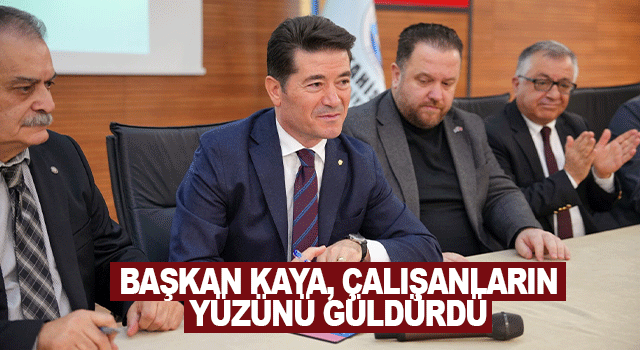 Başkan Ahmet Kaya, Ortahisar Belediyesi &ccedil;alışanlarına zam