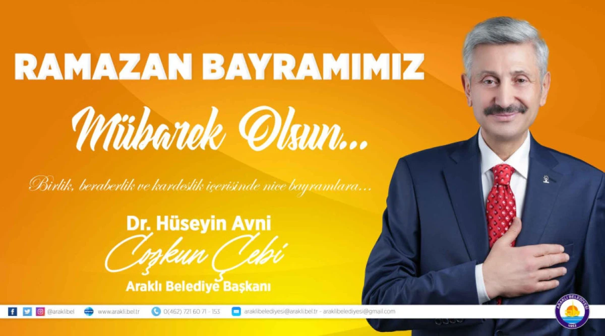 Başkan Dr. H&uuml;seyin Avni Coşkun &Ccedil;ebi Ramazan Bayramı&rsquo;nda birlik, kardeşlik ve barış &ccedil;ağrısında bulundu