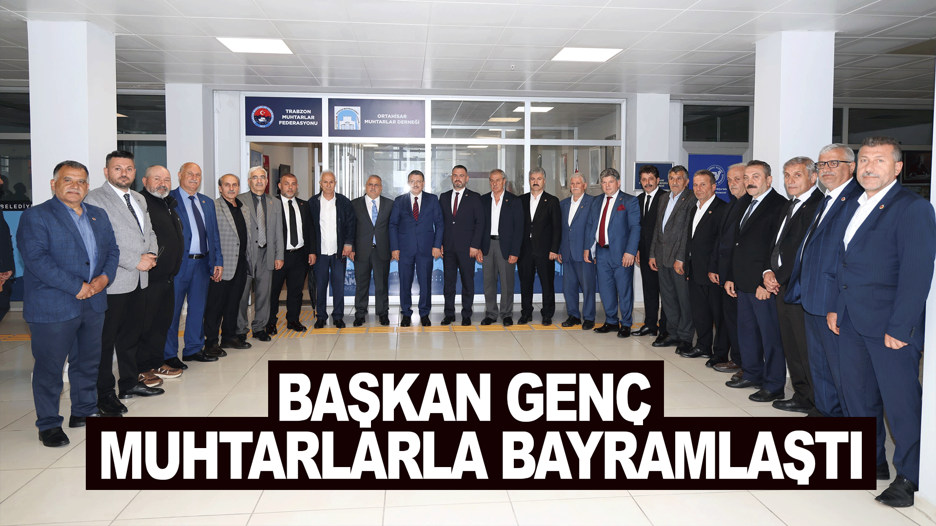 Başkan Gen&ccedil; muhtarlarla bayramlaşma programında bir araya geldi