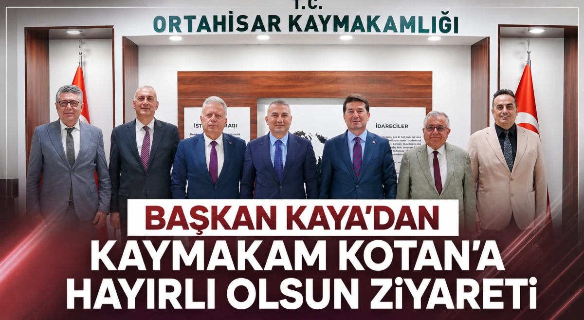 Başkan Kaya'dan Kaymakam Kotan'a hayırlı olsun ziyareti