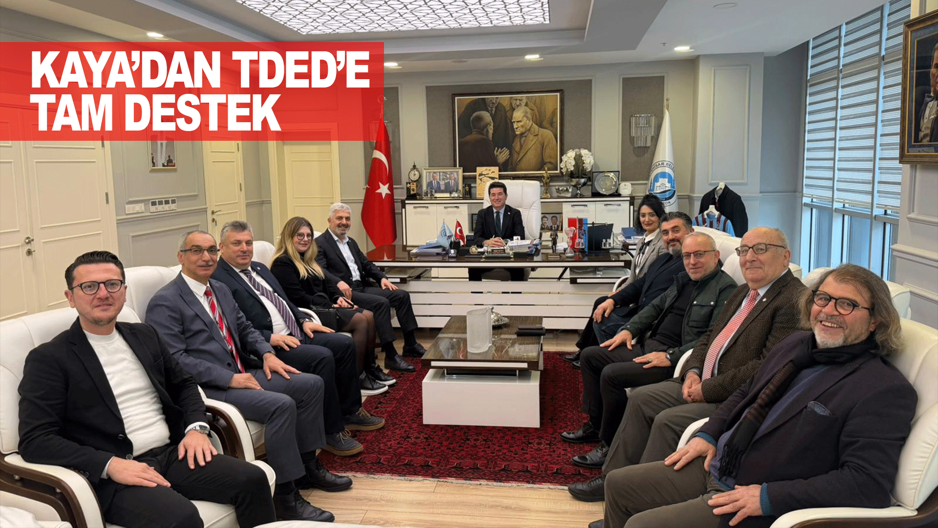 Başkan Kaya&rsquo;dan TDED&rsquo;e k&uuml;lt&uuml;r ve edebiyat iş birliği desteği