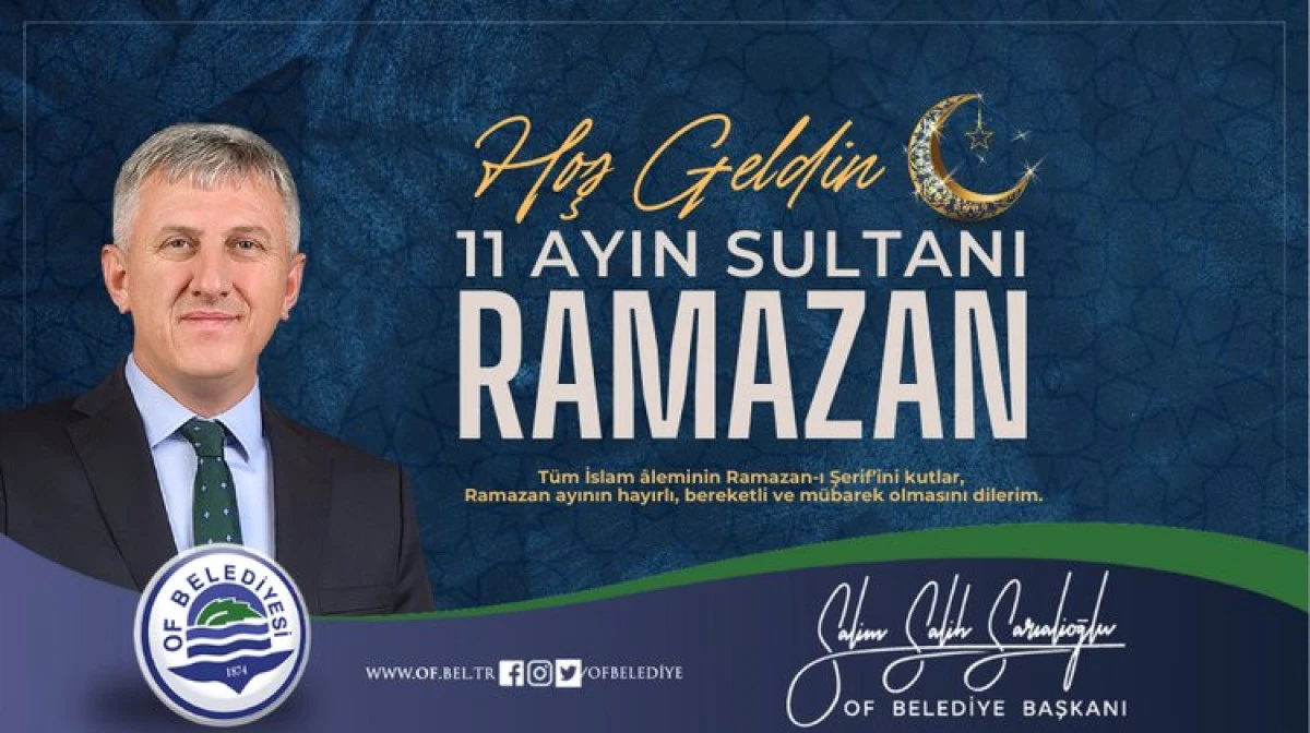 Başkan Sarıalioğlu, Ramazan ayının birlik, bereket ve kardeşlik iklimine vurgu yaptı