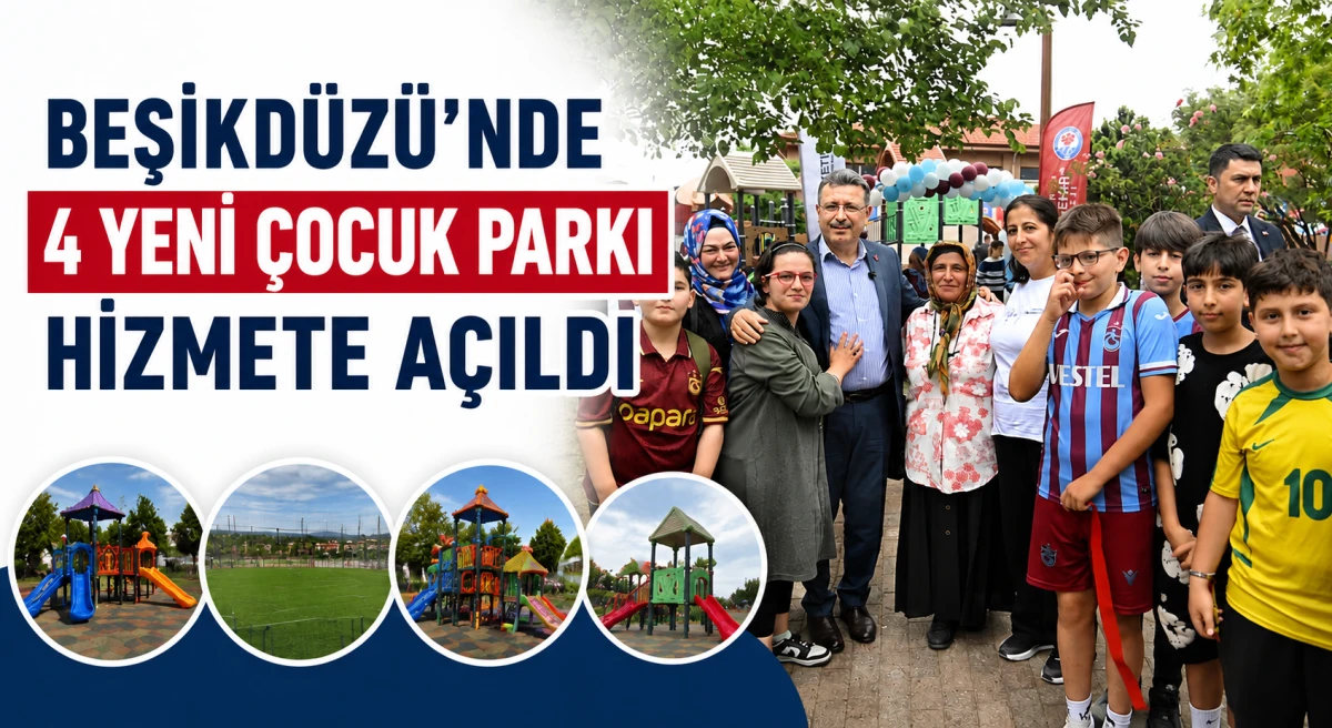 Beşikd&uuml;z&uuml;&rsquo;nde yeni &ccedil;ocuk parkları ve spor alanları hizmete a&ccedil;ıldı