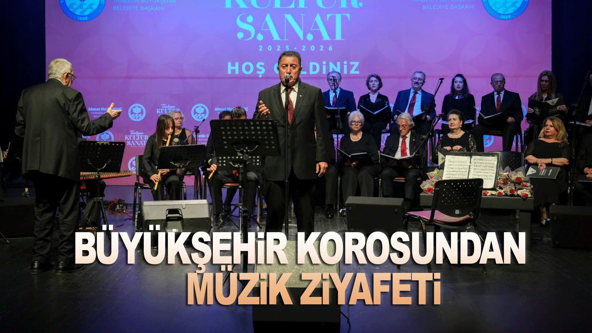 Trabzon B&uuml;y&uuml;kşehir korosundan t&uuml;rk&uuml; dolu gece