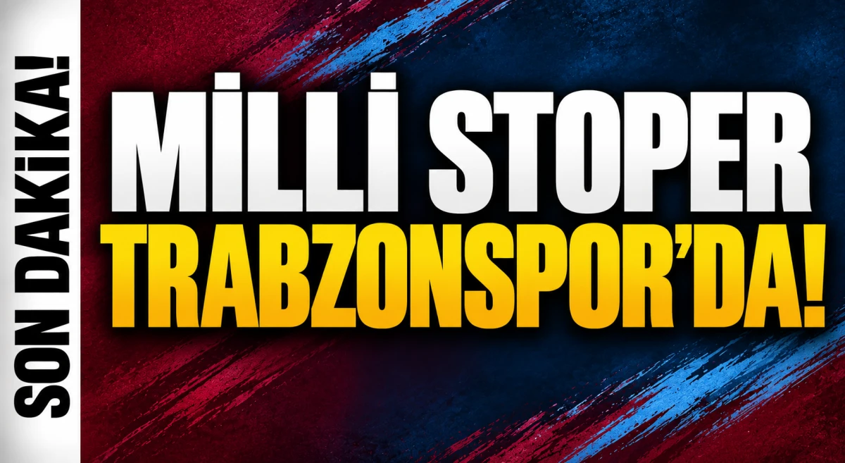 Cenk &Ouml;zkacar Trabzonspor'da! Milli Stoper Trabzon'a Geldi