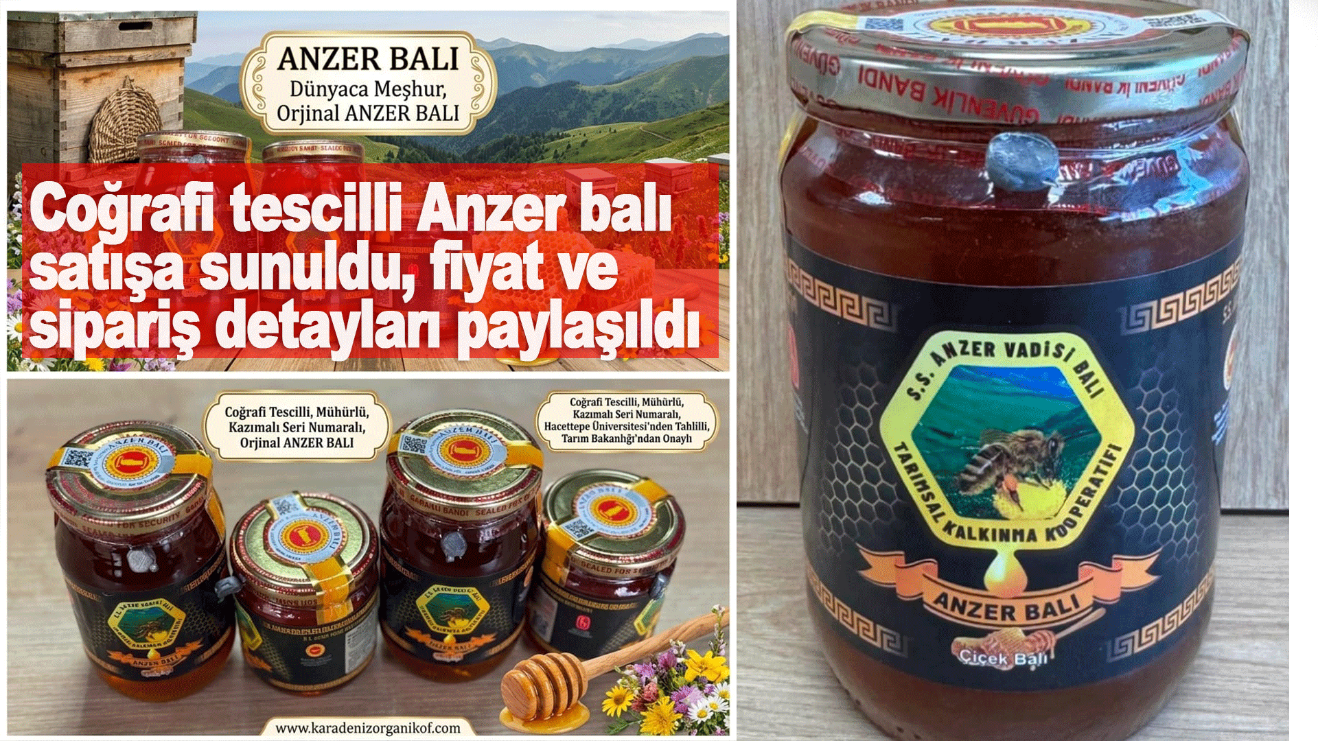 Coğrafi tescilli Anzer balı satışa sunuldu, fiyat ve sipariş detayları paylaşıldı