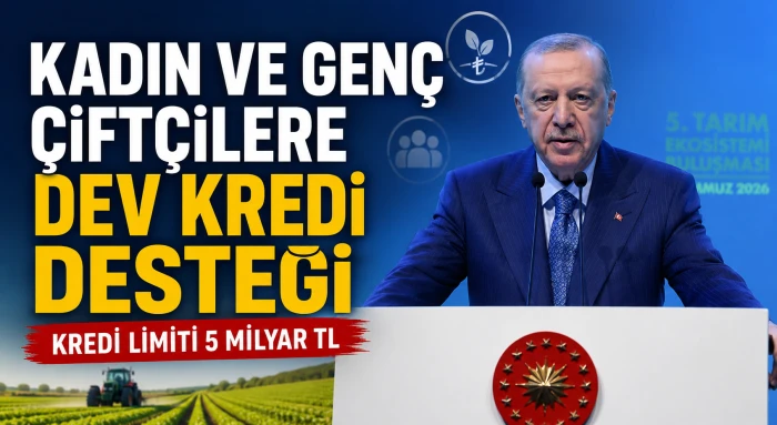 Cumhurbaşkanı Erdoğan&rsquo;dan tarım, spor ve ekonomi mesajları... Kadın ve gen&ccedil; &ccedil;ift&ccedil;ilere kredi limiti 5 milyar TL