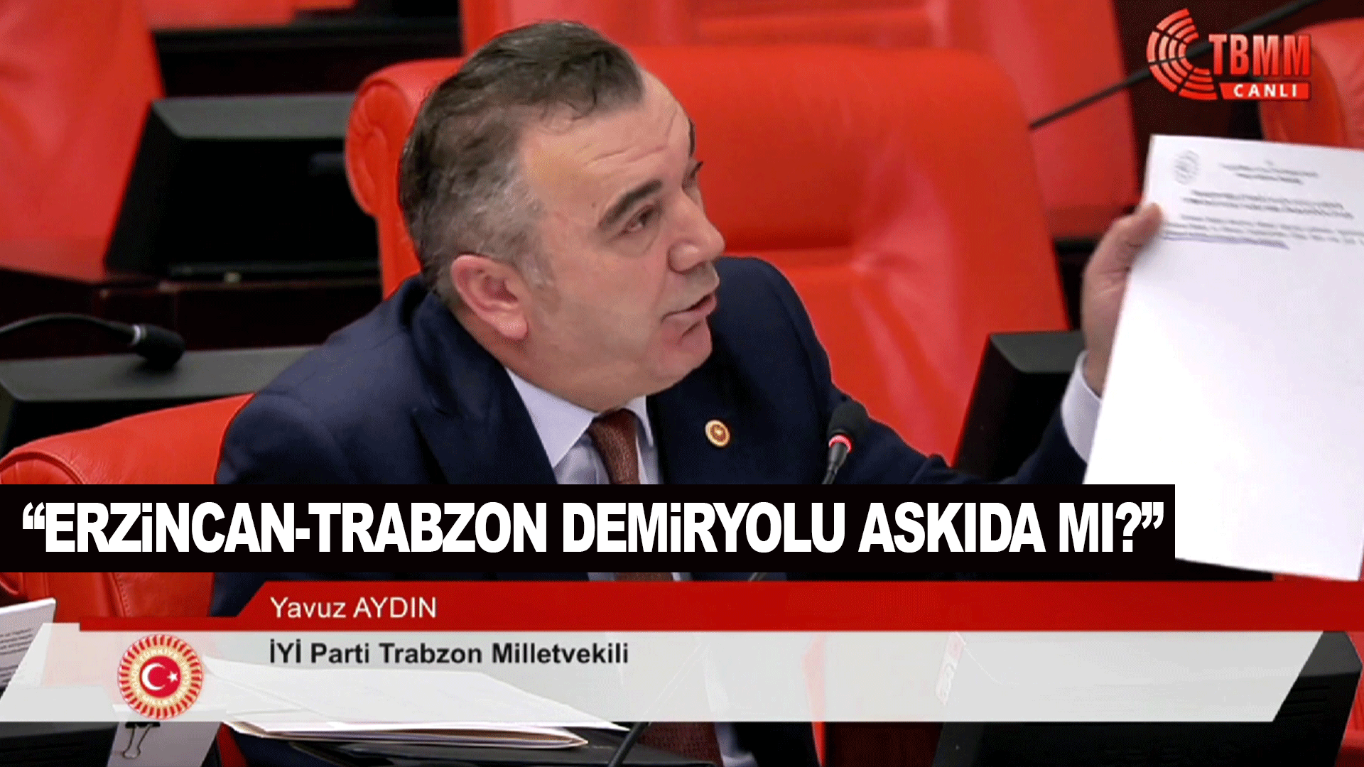Erzincan-Trabzon Demiryolu Askıda mı? Aydın&rsquo;dan Sert Soru: Vaz mı Ge&ccedil;ildi!
