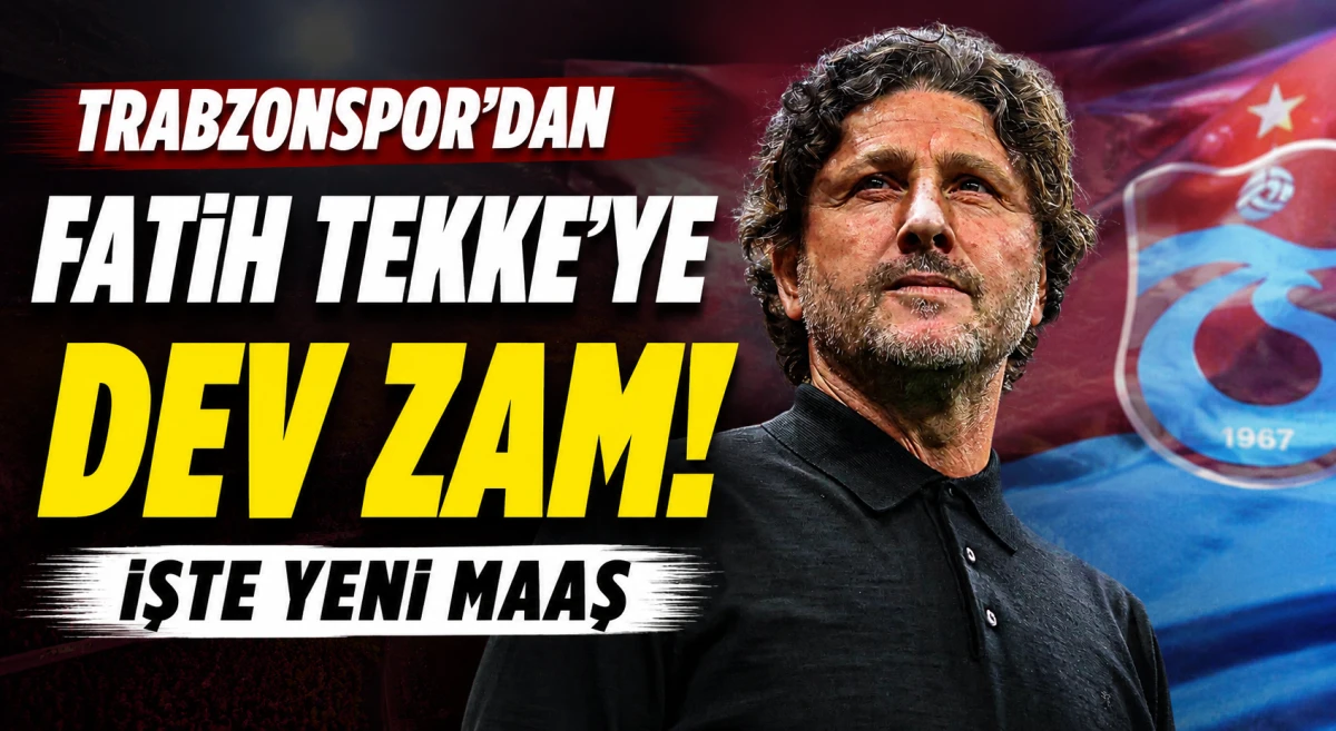 Fatih Tekke'nin Yeni Maaşı A&ccedil;ıklandı! Trabzonspor KAP'a Bildirdi