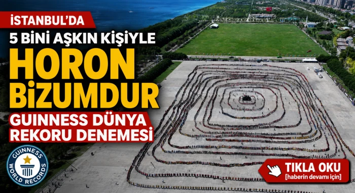 İstanbul'da 5 bini aşkın kişiyle "Horon Bizumdur" Guinness D&uuml;nya Rekoru denemesi