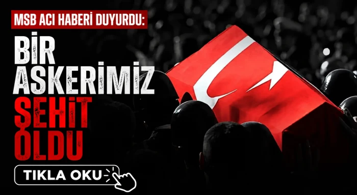 MSB acı haberi duyurdu: Bir askerimiz şehit oldu
