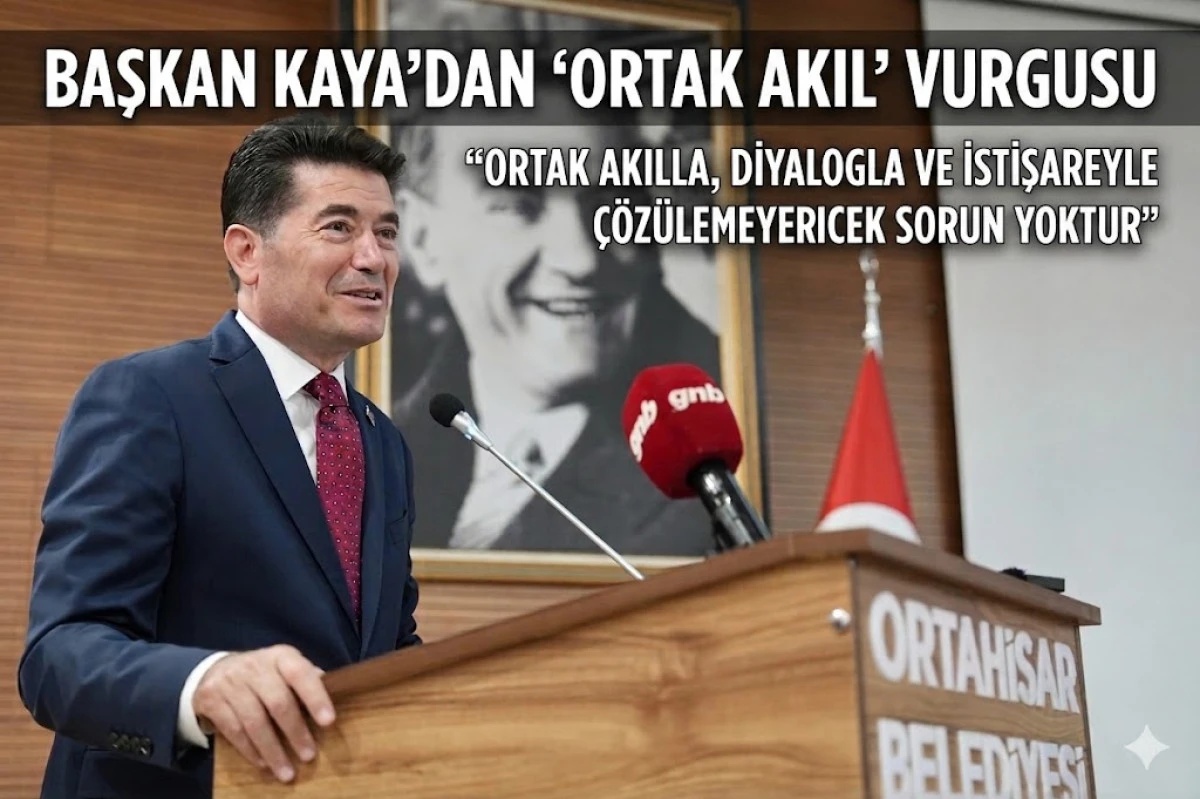 Ortahisar Belediye Başkanı Ahmet Kaya kent konseyinde ortak akıl vurgusu yaptı