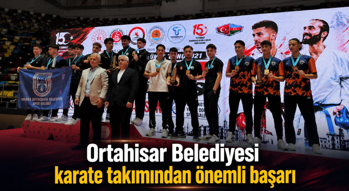 Ortahisar Belediyesi karate takımından T&uuml;rkiye &uuml;&ccedil;&uuml;nc&uuml;l&uuml;ğ&uuml; başarısı