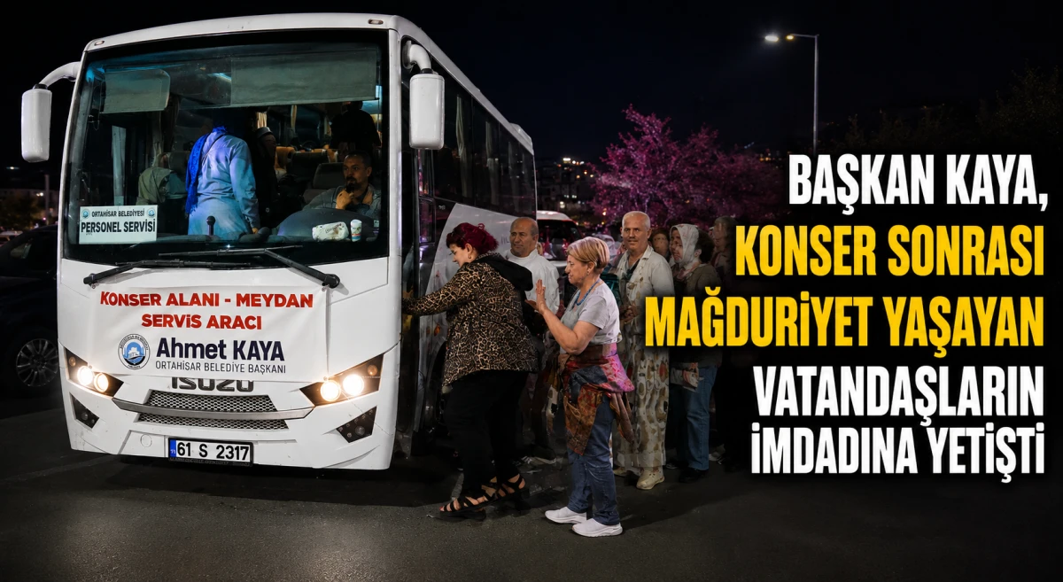 Ortahisar Belediyesi konser sonrası ulaşım sorununa &ccedil;&ouml;z&uuml;m &uuml;retti