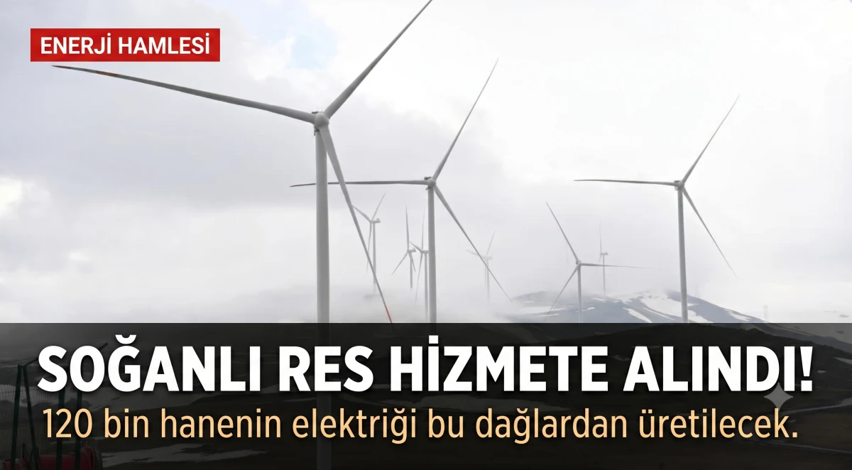 Soğanlı Dağı'ndaki dev r&uuml;zgar enerji santrali hizmete girdi.