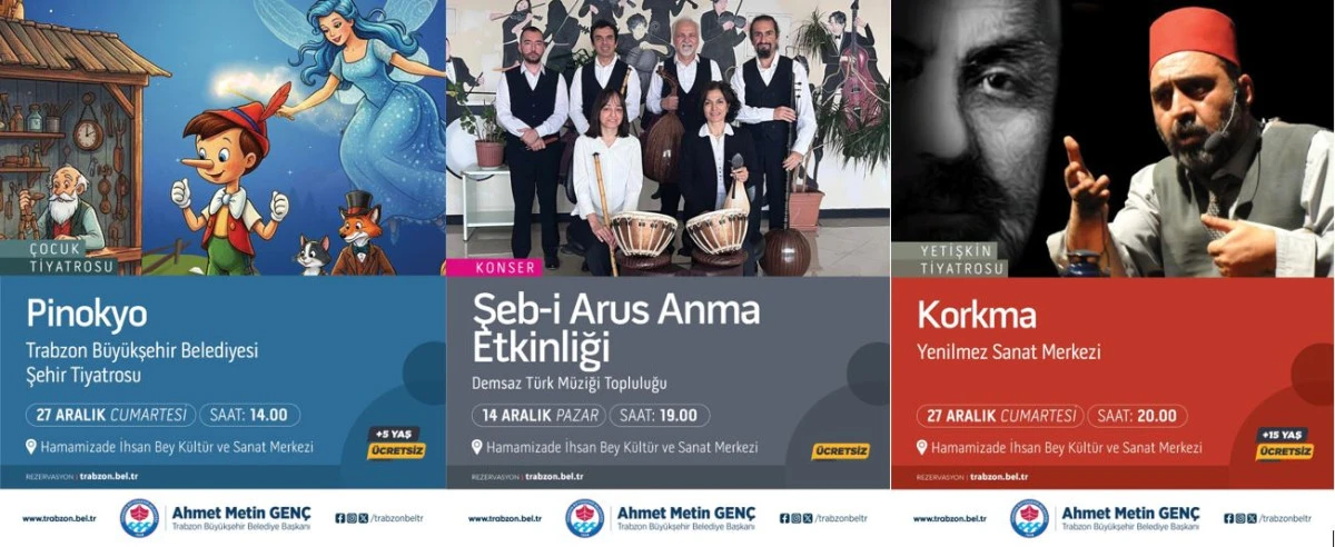 Trabzon Aralık Ayında Kültür ve Sanatın Ritmini Yükseltiyor