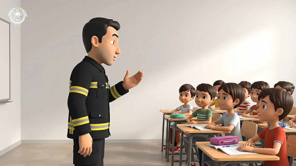 Trabzon B&uuml;y&uuml;kşehir Belediyesi &ccedil;ocuklara deprem bilinci kazandırmak i&ccedil;in animasyon destekli eğitim seferberliği başlattı