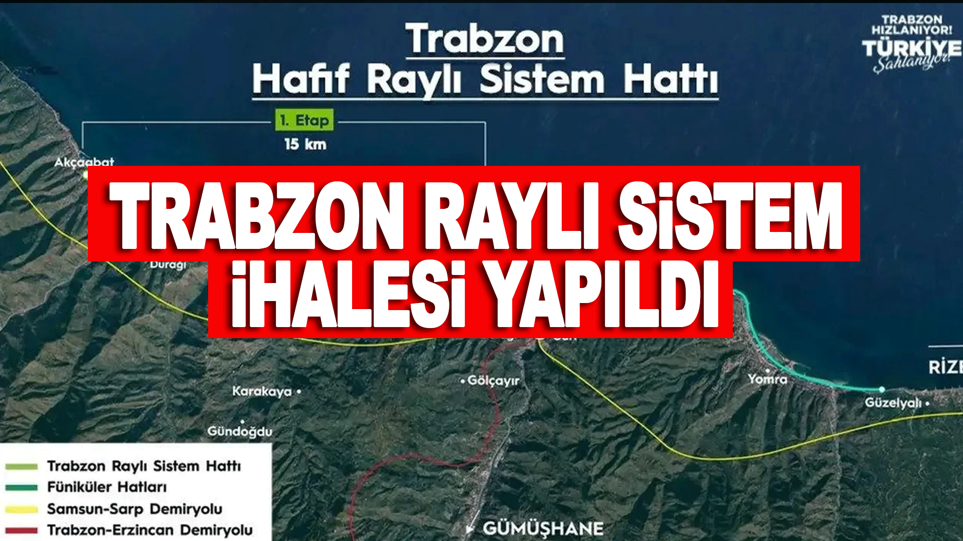 Trabzon hafif raylı sistem projesinde kritik adım atıldı ve ihaleye 12 firma teklif sundu
