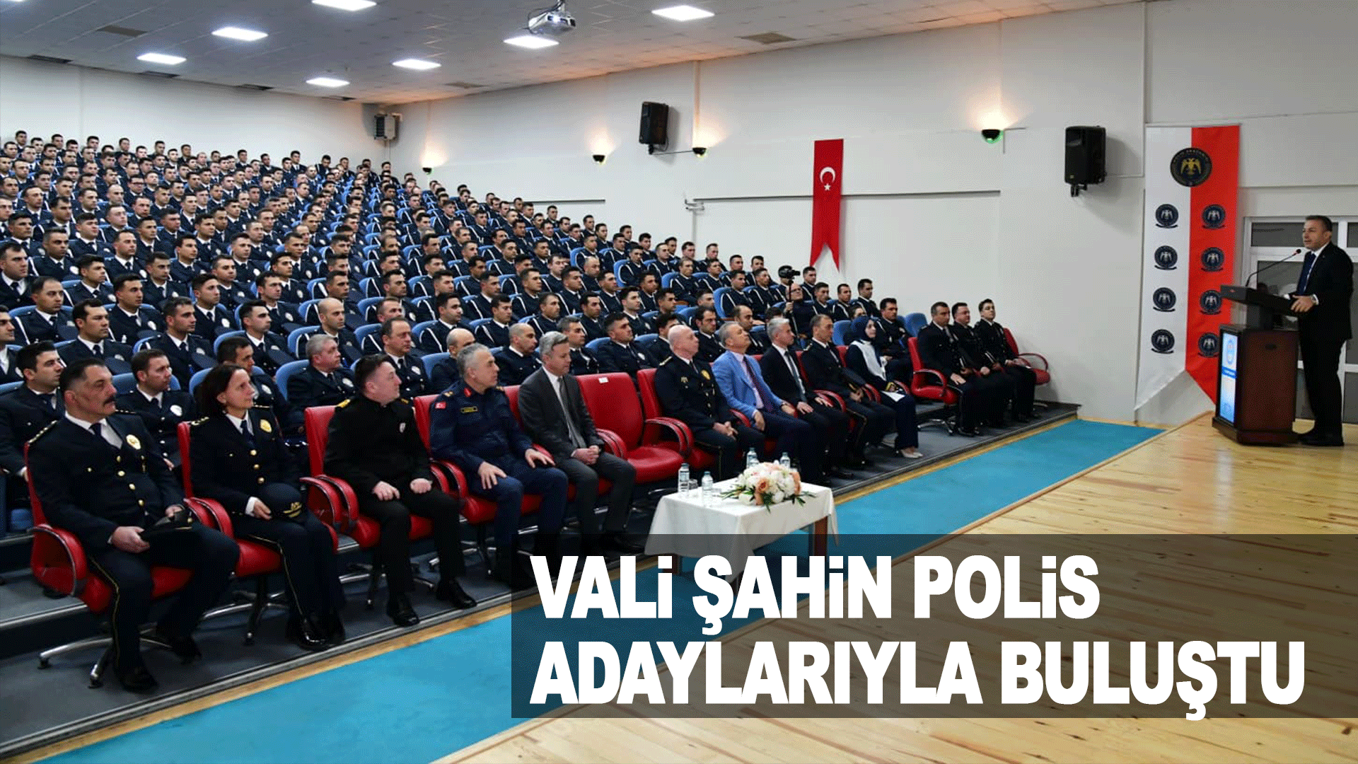Trabzon Valisi Tahir Şahin, Polis Meslek Eğitim Merkezi&rsquo;nde Adaylarla Buluştu