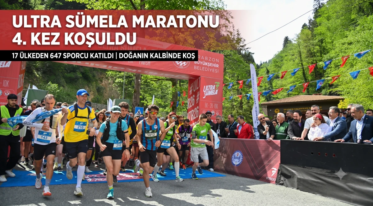 Trabzon'da 4. Uluslararası Ultra S&uuml;mela Maratonu heyecanı yaşandı.