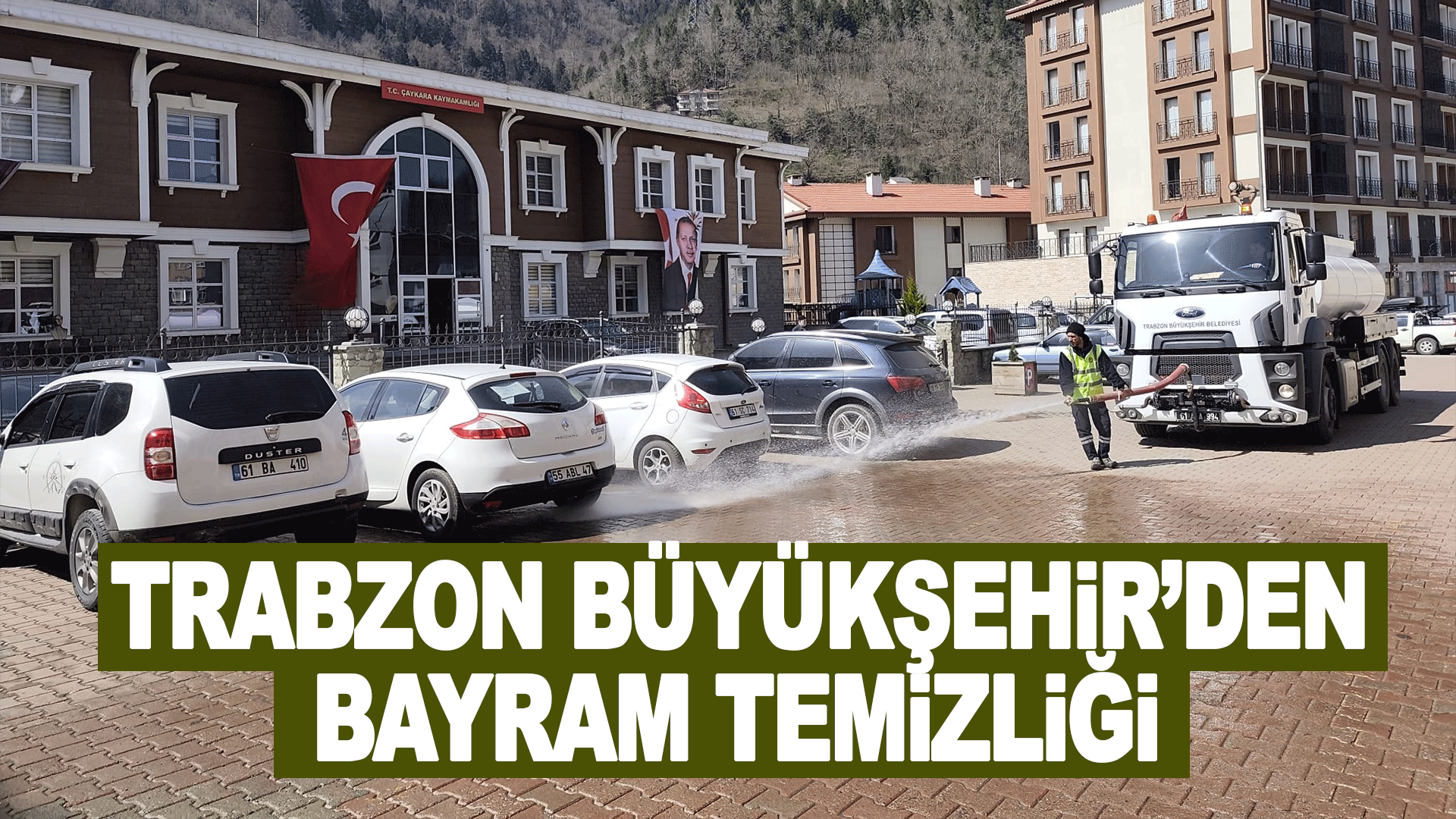 Trabzon&rsquo;da bayram &ouml;ncesi temizlik mesaisi hız kazandı