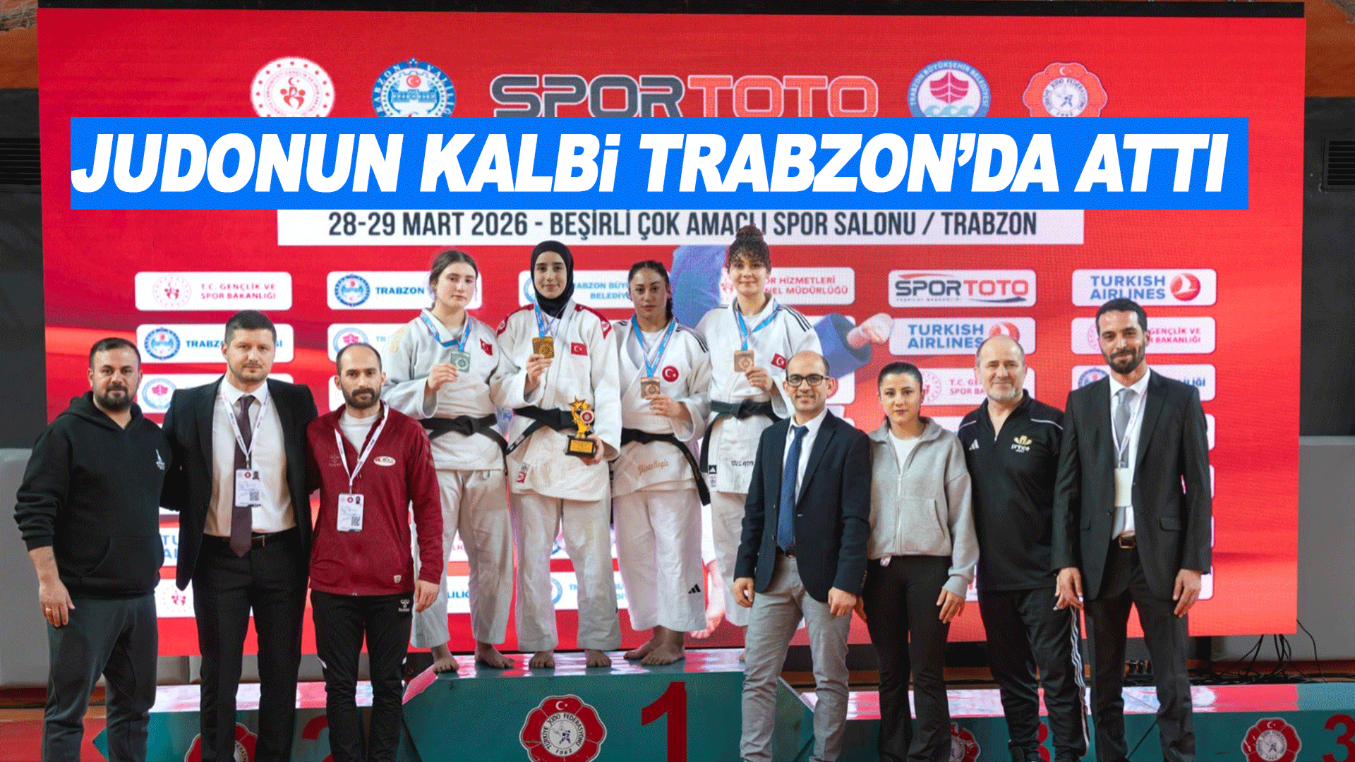 Trabzon&rsquo;da d&uuml;zenlenen Gen&ccedil;ler T&uuml;rkiye Judo Şampiyonası b&uuml;y&uuml;k heyecanla tamamlandı