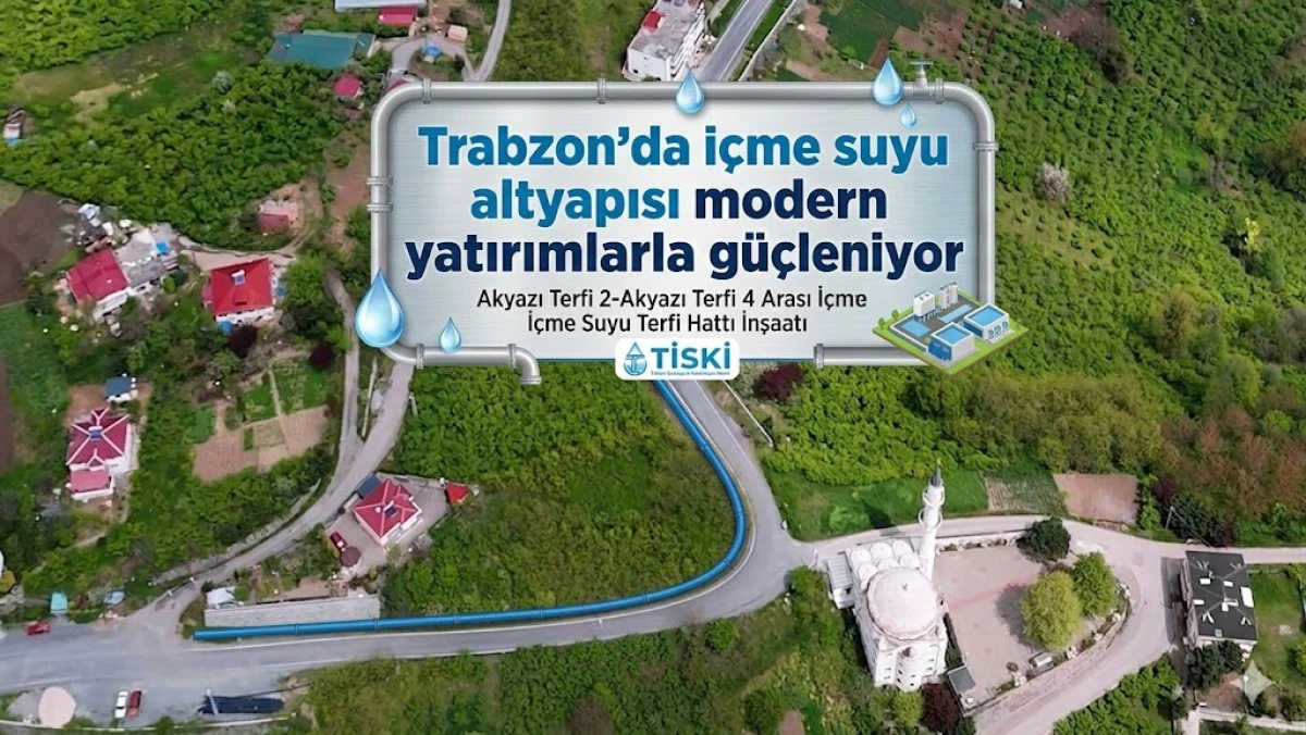 Trabzon'da i&ccedil;me suyu altyapısı modern yatırımlarla g&uuml;&ccedil;leniyor