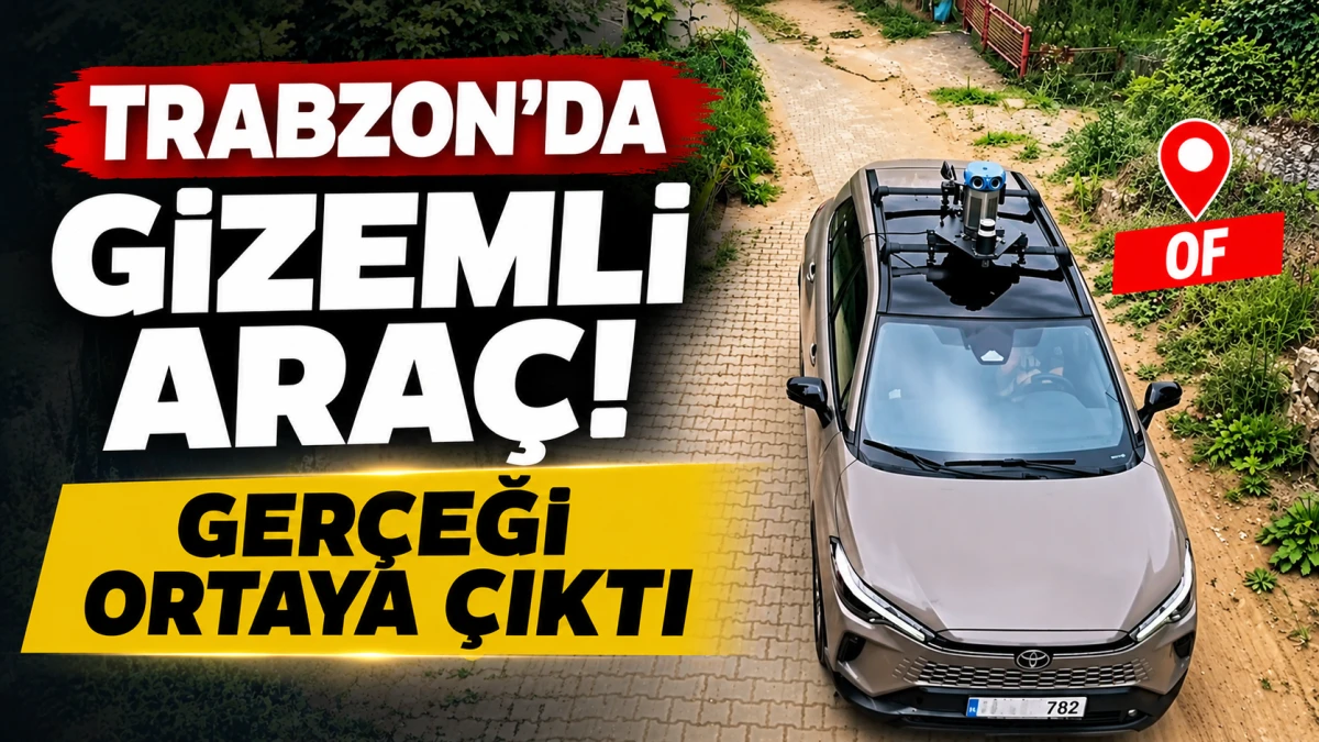 Trabzon'da Kameralı Aracı G&ouml;renler Merak Ediyor! İşte Sokak Sokak Gezen Gizemli Aracın Sırrı