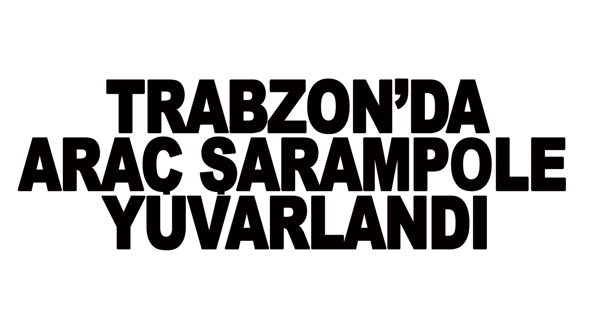 Trabzon&rsquo;da kontrolden &ccedil;ıkan ara&ccedil; şarampole yuvarlandı