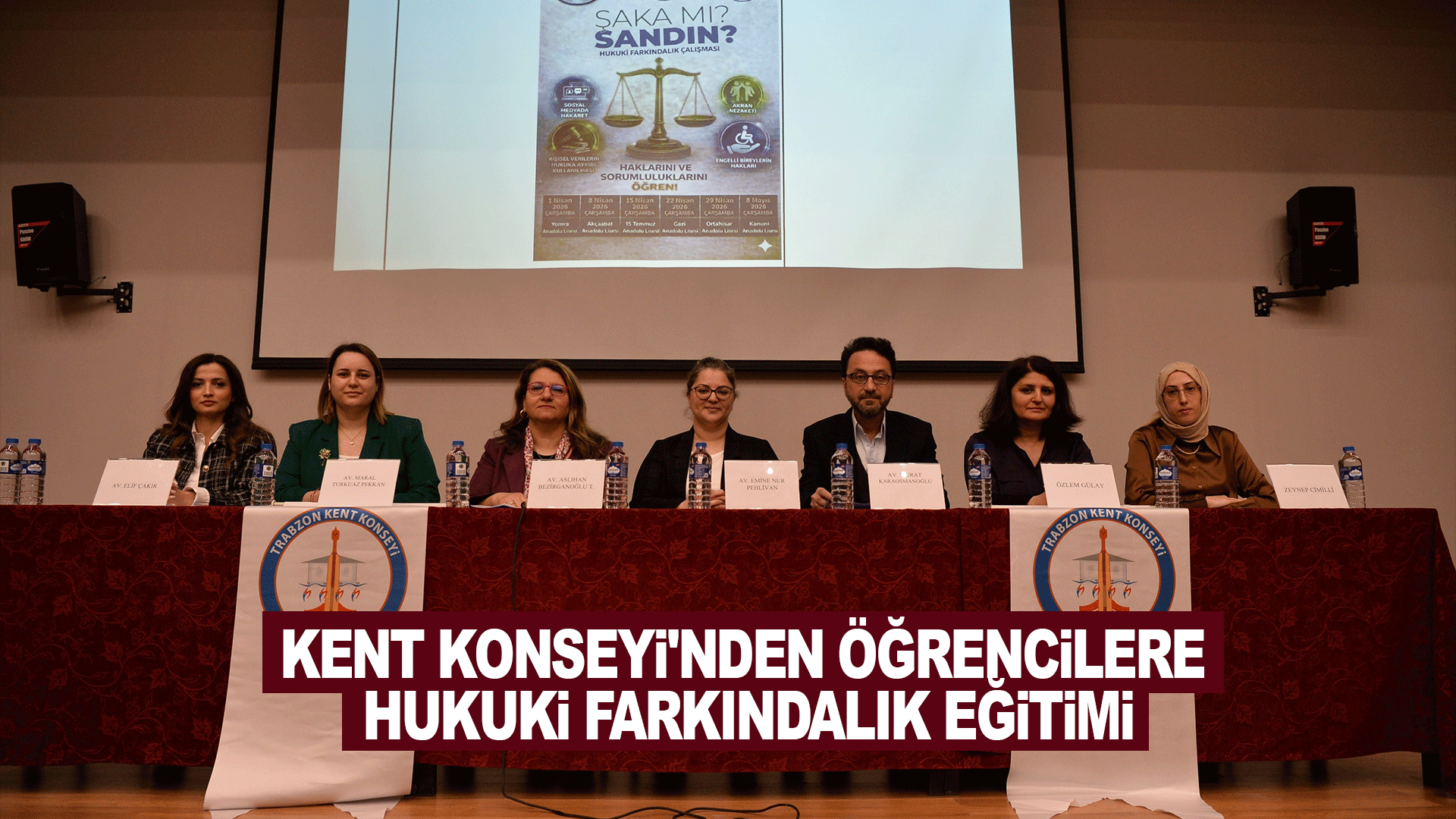 Trabzon&rsquo;da &ouml;ğrencilere y&ouml;nelik hukuki bilin&ccedil;lendirme eğitimleri başladı