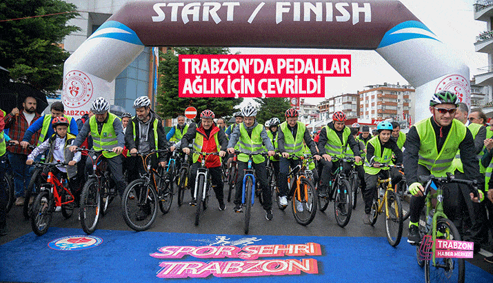 Trabzon'da Pedallar Sağlık İçin Çevrildi 