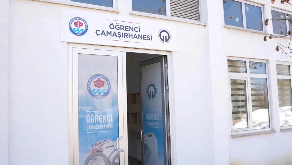 Trabzon&rsquo;da &uuml;cretsiz &ccedil;amaşırhane hizmetine &ouml;ğrencilerden yoğun ilgi