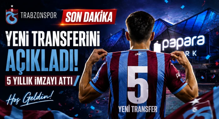 Trabzonspor bir transferi daha KAP'a bildirdi