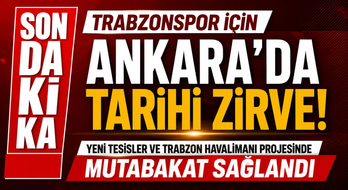 Trabzonspor İ&ccedil;in Ankara'da Tarihi Zirve! Yeni Tesisler ve Havalimanında Kritik Mutabakat
