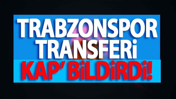 Trabzonspor resmen açıkladı! KAP...